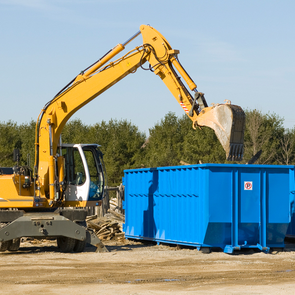 are there any restrictions on where a residential dumpster can be placed in Chautauqua County